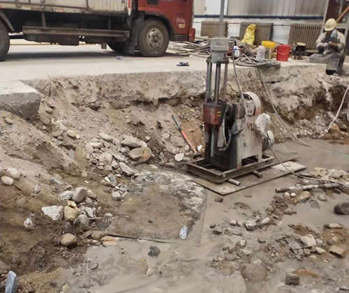 静安公路下沉压浆